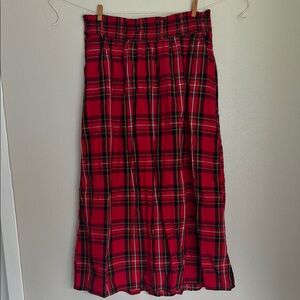 Plaid Red Skirt